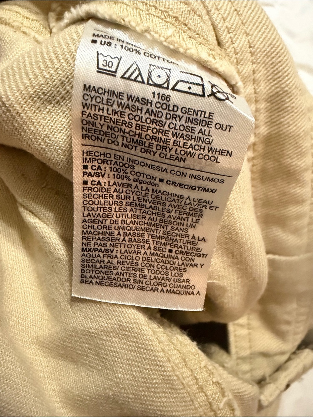 Old Navy Beige Button-Front Mini Skirt - Picture 6 of 6